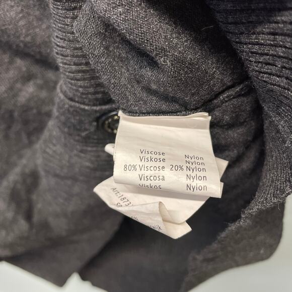 Yest Grey Cardigan Crocheted Back Size 6 - Picture 7 of 7